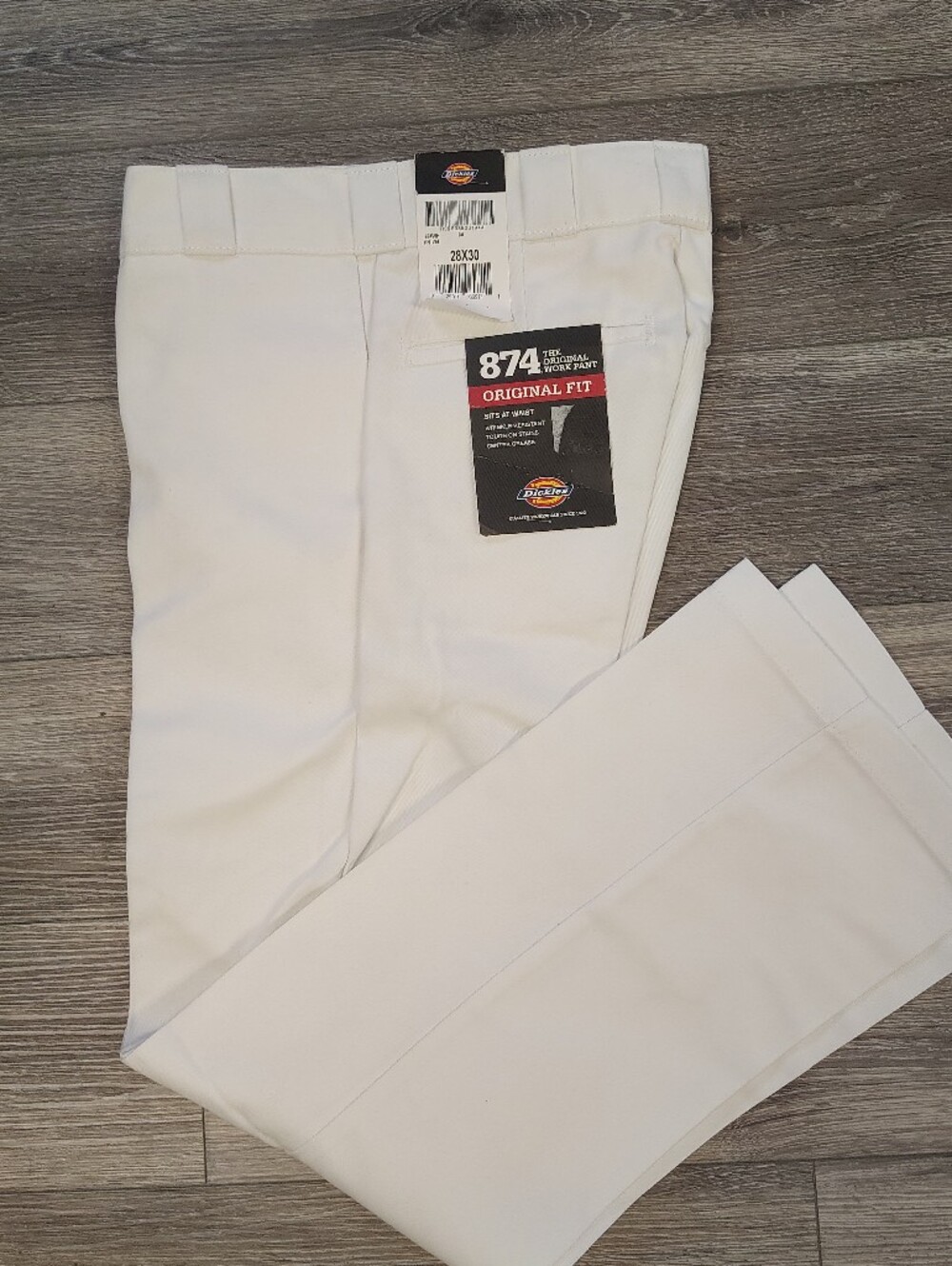 Dickies Men's White 874 Original Fit Work Chinos 28 X 30